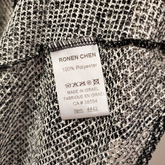 Ronen Chen - Open Front Mesh Cardigan - Picture 5 of 6